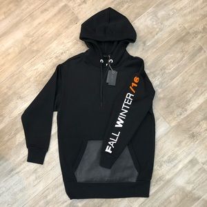 Rag and Bone Black Oversized Hoodie